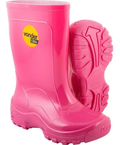 Bota PVC Infantil 24/25 Vonder – Rosa